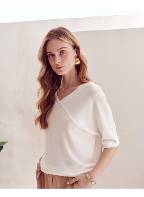 Oversizowa bluzka Gloss biała